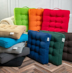 Casabella Booster Cushion Armchair Cushion Large Booster Seat Dining Chair 50X50+10Cm Thick Floor Cushion Sofa Seat Teal - thumbnail 7
