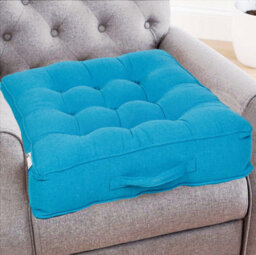 Casabella Booster Cushion Armchair Cushion Large Booster Seat Dining Chair 50X50+10Cm Thick Floor Cushion Sofa Seat Teal