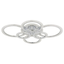 Luminosa Lighting Luminosa Salinas Semi Flush Ceiling Light Chrome Led 2700/4000/6000K - thumbnail 3