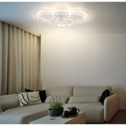 Luminosa Lighting Luminosa Salinas Semi Flush Ceiling Light Chrome Led 2700/4000/6000K - thumbnail 2