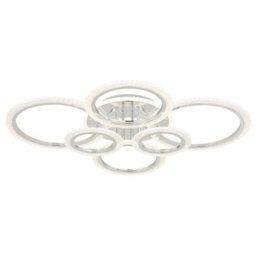 Luminosa Lighting Luminosa Salinas Semi Flush Ceiling Light Chrome Led 2700/4000/6000K - thumbnail 1