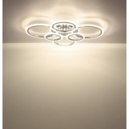 Luminosa Lighting Luminosa Salinas Semi Flush Ceiling Light Chrome Led 2700/4000/6000K - thumbnail 6