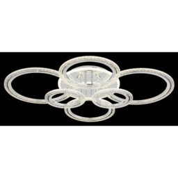Luminosa Lighting Luminosa Salinas Semi Flush Ceiling Light Chrome Led 2700/4000/6000K - thumbnail 5