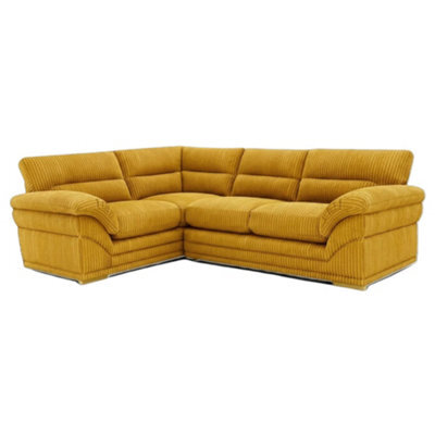 BlissFurniture Ltd Amalfi Claude Right Hand 2 Piece Corner Sofa In Mustard - image 1