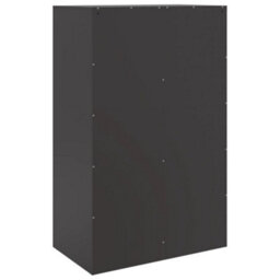 Berkfield Sideboard Black 67X39X107 Cm Steel - thumbnail 9