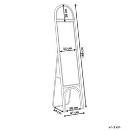 Beliani Standing Mirror Brussey 170 Cm Rattan Natural - thumbnail 3