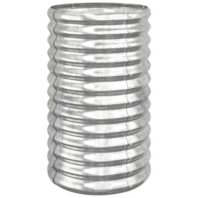 Vidaxl Garden Planter Galvanised Steel 40X40X68 Cm Silver - image 1