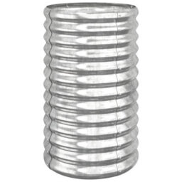 Vidaxl Garden Planter Galvanised Steel 40X40X68 Cm Silver