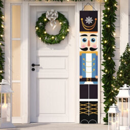 GloBrite Nutcracker Christmas Decorations - 1 Pair  Soldier Banner Model Hanging Porch Display For Indoor Outdoor Garden & Holiday Décor - thumbnail 5