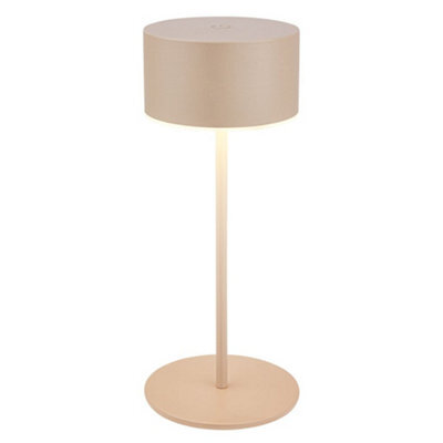 Briloner Led Table Lamp Rechargeable Light Cordless Dimmable Touch Ip44 Warm White Beige - image 1