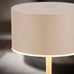 Briloner Led Table Lamp Rechargeable Light Cordless Dimmable Touch Ip44 Warm White Beige - thumbnail 4