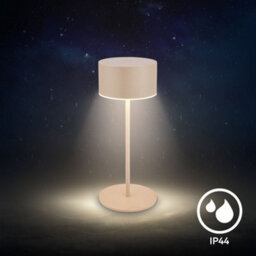 Briloner Led Table Lamp Rechargeable Light Cordless Dimmable Touch Ip44 Warm White Beige - thumbnail 7