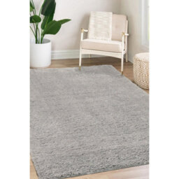 Melrose Laguna Super Soft Shaggy Silver Area Rug 160/230Cm - thumbnail 1