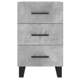 Berkfield Bedside Cabinet Concrete Grey 40X40X66 Cm Engineered Wood - thumbnail 5