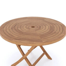 Eterna Sora Teak Garden Outdoor Dining Table & 4 Seat Chair Set - With Black Cushions - thumbnail 6