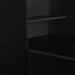 Berkfield Bar Table With Cabinet Black 115X59X200 Cm - thumbnail 5