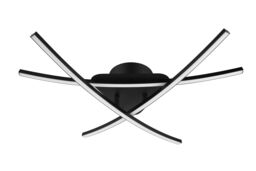 GoodHome Alani Matt Metal & Plastic Black Led Ceiling Light - thumbnail 4