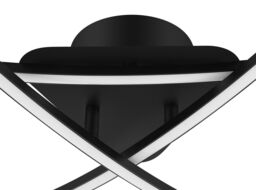 GoodHome Alani Matt Metal & Plastic Black Led Ceiling Light - thumbnail 3