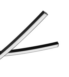 GoodHome Alani Matt Metal & Plastic Black Led Ceiling Light - thumbnail 2