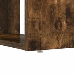 Berkfield Stable Desk With Storage Smoked Oak 113X54X120 Cm Engineered Wood - thumbnail 9