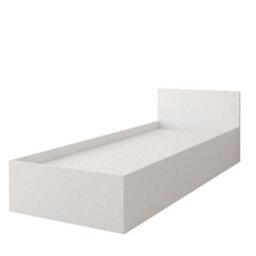Arte Sleek White Matt Single Bed With Storage H700mm W935mm L2060mm - Space-Saving Elegance For Modern Bedrooms - thumbnail 3