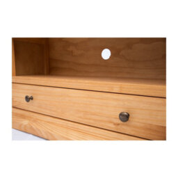Cabinet Bits Lucca Waxed 1 Drawer Tv Cabinet Brass Knob - thumbnail 5