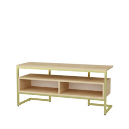 Decorotika Merrion Tv Stand Tv Unit For Tv's Up To 50 Inch Gold And Oak - thumbnail 5