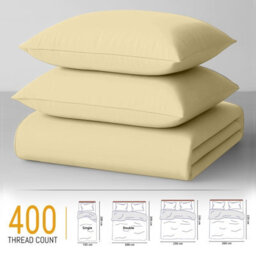 Lazzaro Premium Egyptian Cotton Single Duvet Cover Set 400 Thread Count Cotton Quilt Cover With Zipper Closure - thumbnail 5