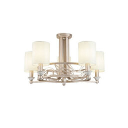 Luminosa Lighting Luminosa Vittoria Chandelier Cream With Gold, 5 Light, E14