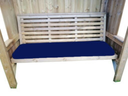 Buttercup Farm Luxury Piped Waterproof Seat Pads - Triple Navy Cushion - Outdoor Cushion For Garden Furniture - thumbnail 5