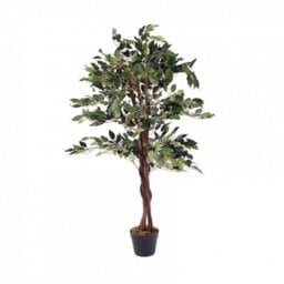 Oypla Artificial Ficus Tree Plant 120Cm Indoor Outdoor Garden Decoration - thumbnail 1
