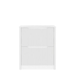 Royal Bathrooms Avenza 800mm Matt White Floor Standing Vanity Unit 2 Drawer With Carrara White Undrilled Worktop & No Basin - thumbnail 7