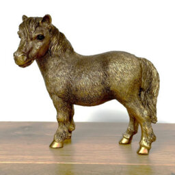 Animal Crackers Shetland Pony Figurine From The Leonardo Reflections Bronzed Range, Gift Boxed. - thumbnail 5