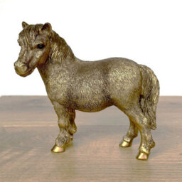 Animal Crackers Shetland Pony Figurine From The Leonardo Reflections Bronzed Range, Gift Boxed. - thumbnail 3
