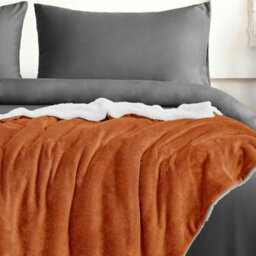 Velosso Plush Sherpa Reversible Thermal Soft Throw Blanket, Cosy Winter Blanket With Soft Velvet Finish -127Cm X 152Cm - Olive - thumbnail 2
