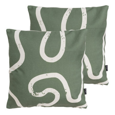 icon Indoor And Outdoor Squiggle Kyoto Set Of 2 Waterproof Filled Cushion - image 1