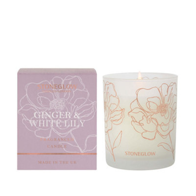 Stoneglow Candles Day Flower Tumbler Candle - Ginger & White Lily - image 1