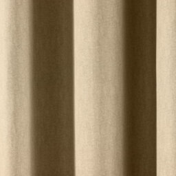 Fusion Cannes 100% Cotton Black Out Plain Dyed Natural Eyelet Curtains - thumbnail 3