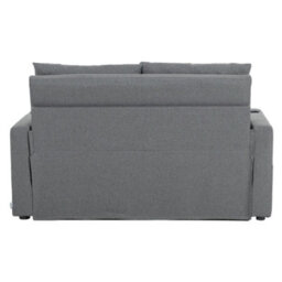 Living And Home 2 Seater Grey Sofa Bed With Cup Holders And Pillows - thumbnail 5