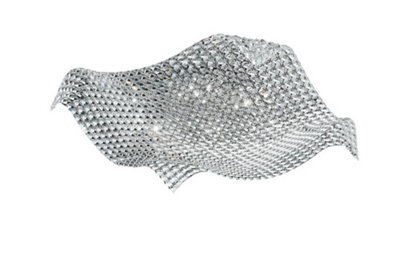 Luminosa Lighting Luminosa Rumba Ceiling Light Transparent, Crystal 72X16X72Cm