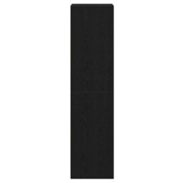 Berkfield Black Oak Wardrobe - 50 X 50 X 200 Cm - Made Of Engineered Wood - thumbnail 7