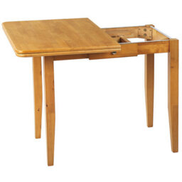 Beliani Extending Dining Table Masela Brown 90/120 Cm 60 Cm Wood - thumbnail 5