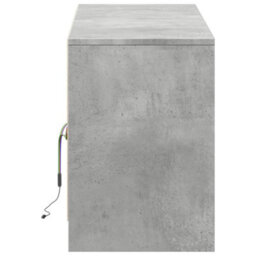 Berkfield Sturdy Tv Cabinet With Led Concrete Grey 139.5X34X50 Cm Engineered Wood - thumbnail 7