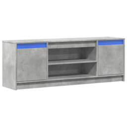 Berkfield Sturdy Tv Cabinet With Led Concrete Grey 139.5X34X50 Cm Engineered Wood - thumbnail 3