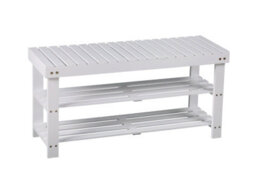 Aspect Furniture Timor 3 Tier Shoe Bench With Storage Space On Top-White - thumbnail 4