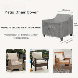 Armchair Sofa Cover - Oxford Fabric Dustproof Exterior Grey 71 X 76 59 79 Cm - thumbnail 2