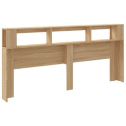 Berkfield Led Headboard Sonoma Oak 220X18.5X103.5 Cm Engineered Wood - thumbnail 8