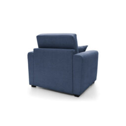Abakus Direct Olly Velvet Single Sofa Bed In Dark Blue - thumbnail 4