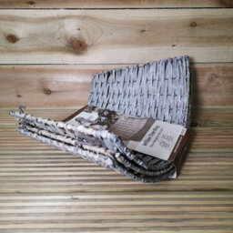 Samuel Alexander 28Or57Cm Everlands Kd Willow Christmas Tree Skirt Wicker Rattan   Small Grey Wash - thumbnail 5