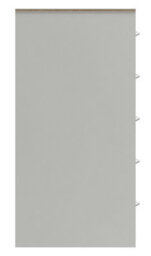 Hazlemere 5 Drawer Chest - White  With Oak Edging On Express Delivery And Ready Assembled - thumbnail 3